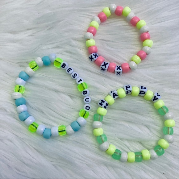 Hand Crafted Accessories - 👽 5/$20 👽 Rave Kandi Bracelets